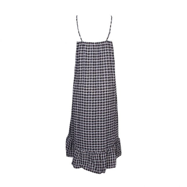 Womens Black Visen Houndstooth Cami Dress