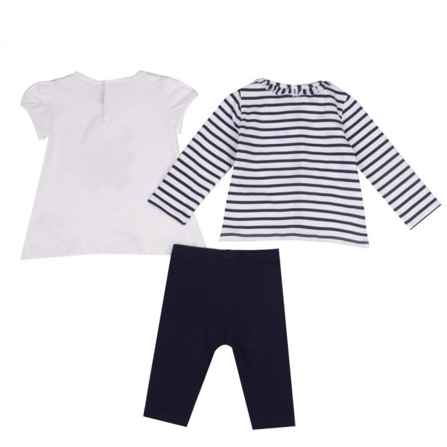 Infant Navy 3 Piece T Shirt & Leggings Set