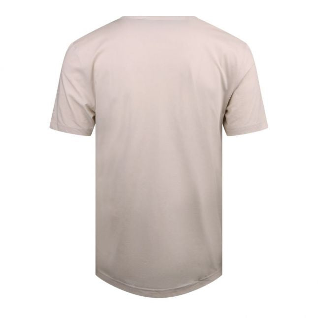 Mens Open White Tee Curved S/s T Shirt