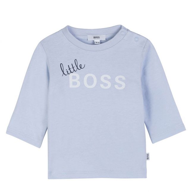 Baby Pale Blue Little Boss L/s T Shirt