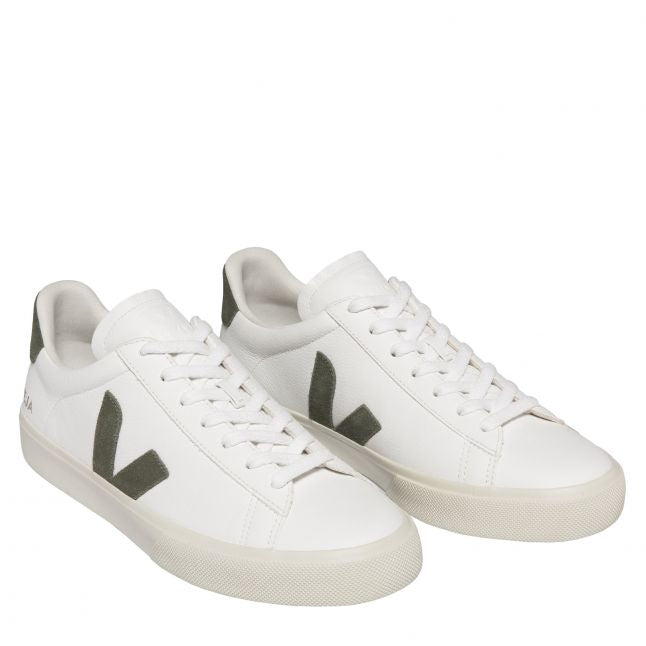 Mens Extra White/Khaki Campo Trainers