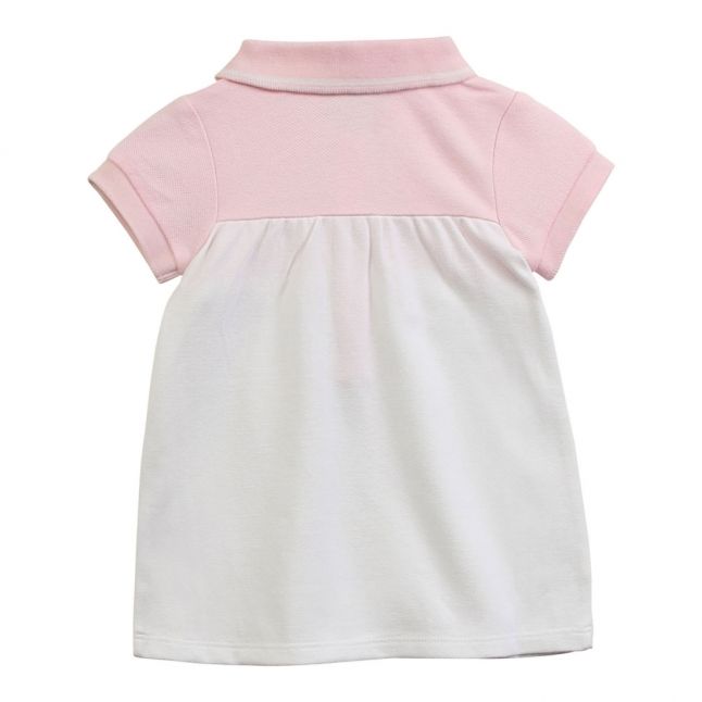 Baby Pink Embroidered Logo Polo Dress