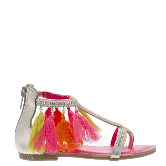 Girls Coral Tassel Sandals (25-33)