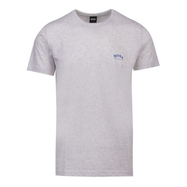 Athleisure Mens Light Grey Tee Curved S/s T Shirt