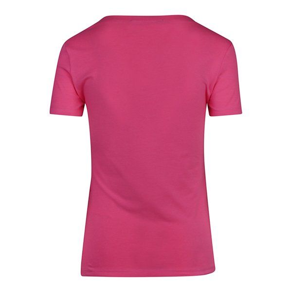 Womens Fuschia Script Logo S/s Tee