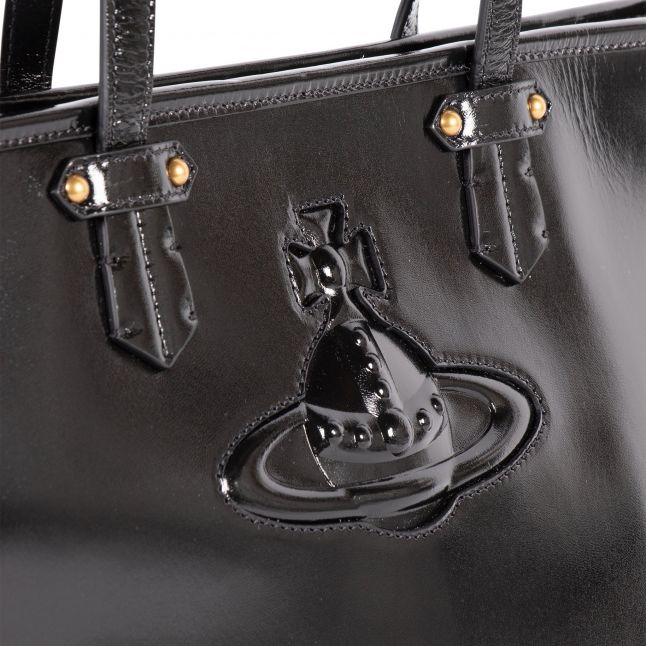 Womens Black Colette Injected Orb Tote Bag