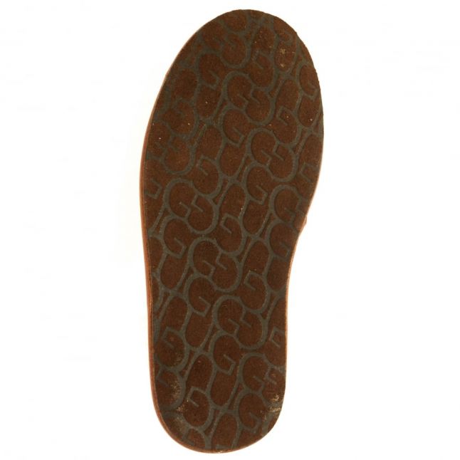 Mens Cognac Scuff Scotch Grain Slipper