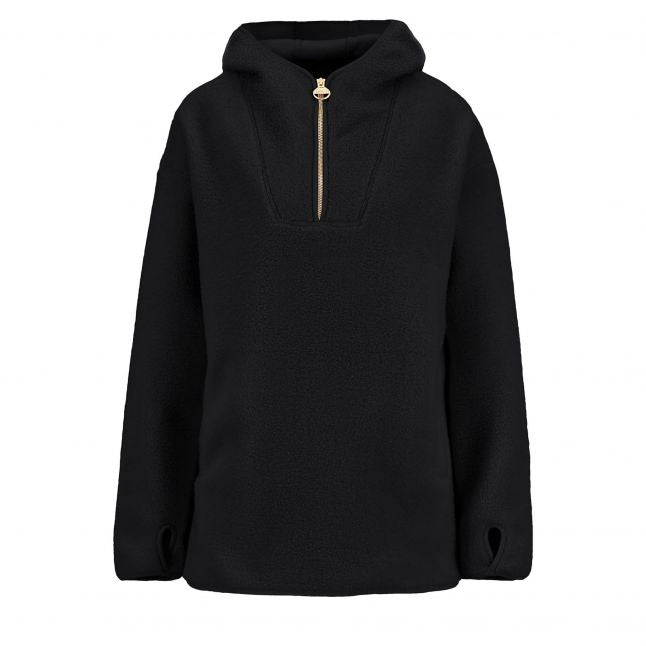 Womens Black Boston Fleece Hoodie