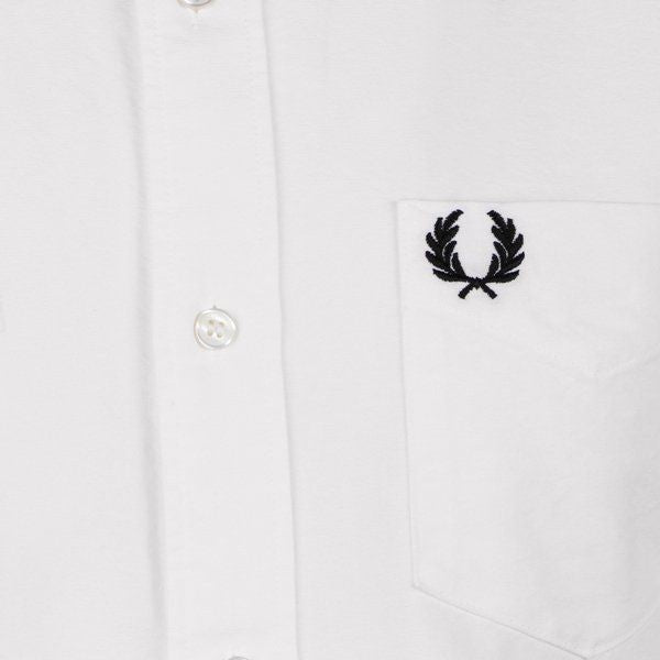 Mens White Oxford S/s Shirt