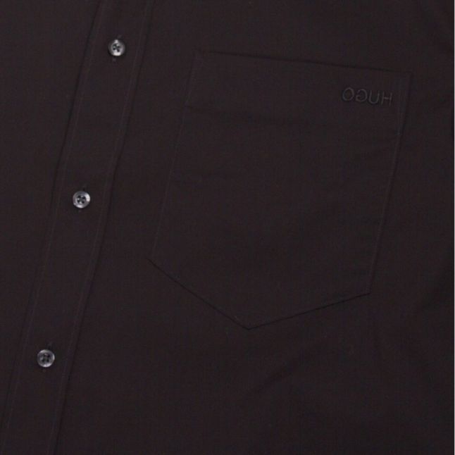 Mens Black Ekilio Straight Fit S/s Shirt