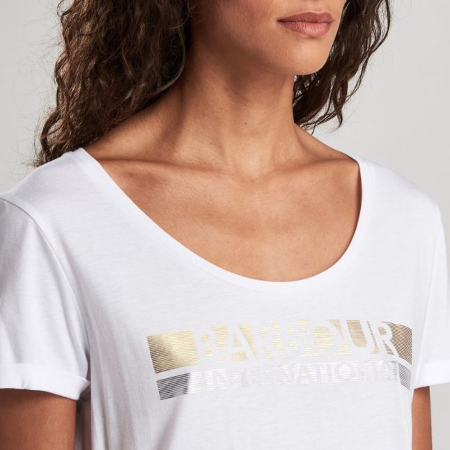 Womens White Baseline S/s T Shirt