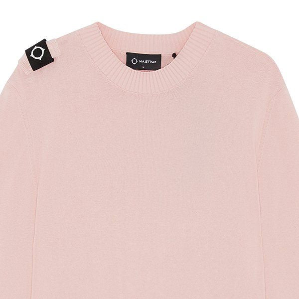 Mens Mud Pink Crew Neck Knit