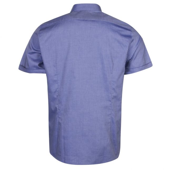 Mens Blue Wallo Oxford S/s Shirt