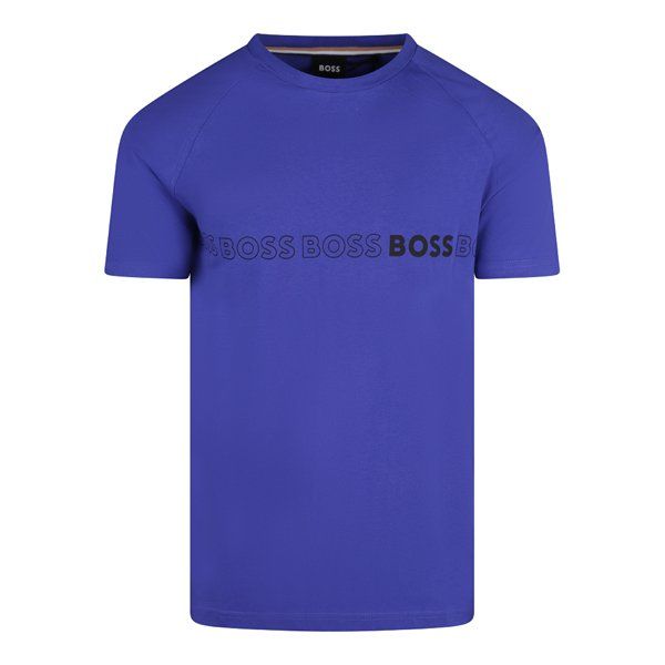 Mens Bright Blue UV Slim Fit S/s T Shirt