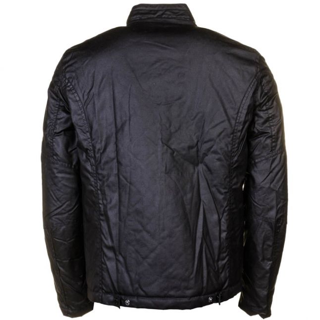 Mens Black Winter Track Waxed Jacket