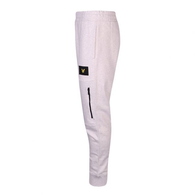 Mens Marble White Pocket Sweat Pants