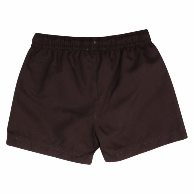 Boys Black Italian Logo Swim Shorts