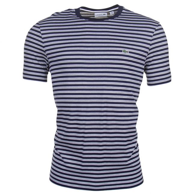 Mens Marine Striped Regular Fit S/s Tee Shirt