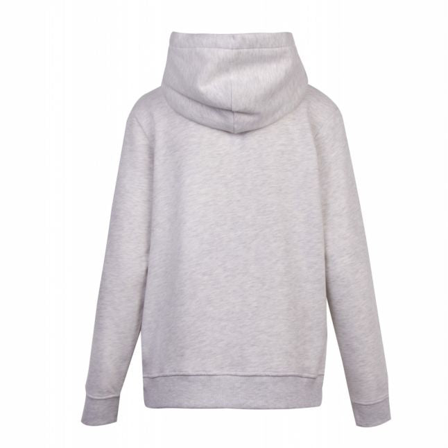 Womens Pale Grey Essential Logo Hoodie