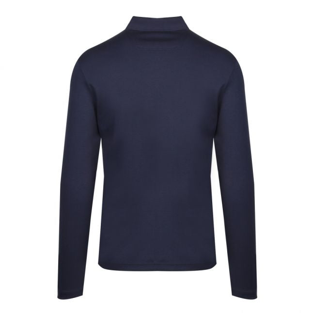 Athleisure Mens Navy Pirol Regular Fit L/s Polo Shirt