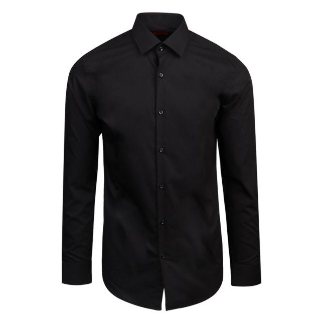 Mens Black Kenno Slim Fit L/s Shirt