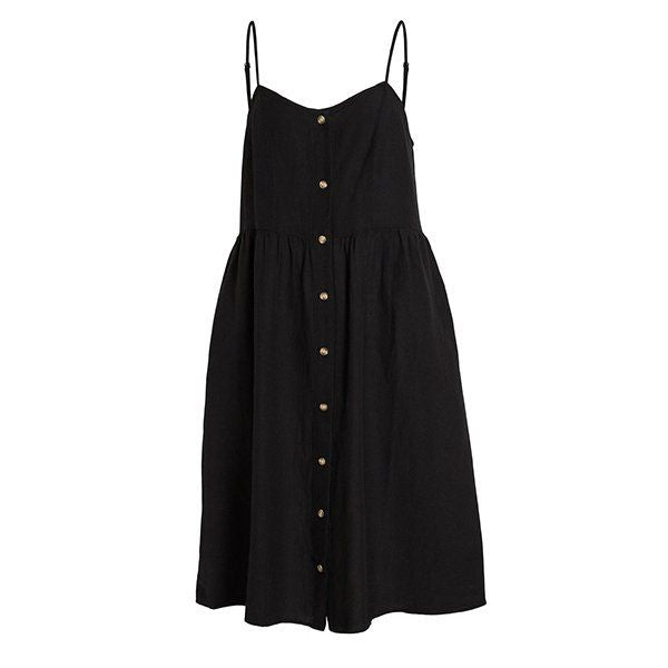 Womens Black Viprisilla Button Down Dress