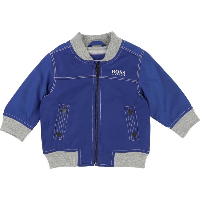 Boys Blue Bomber Jacket