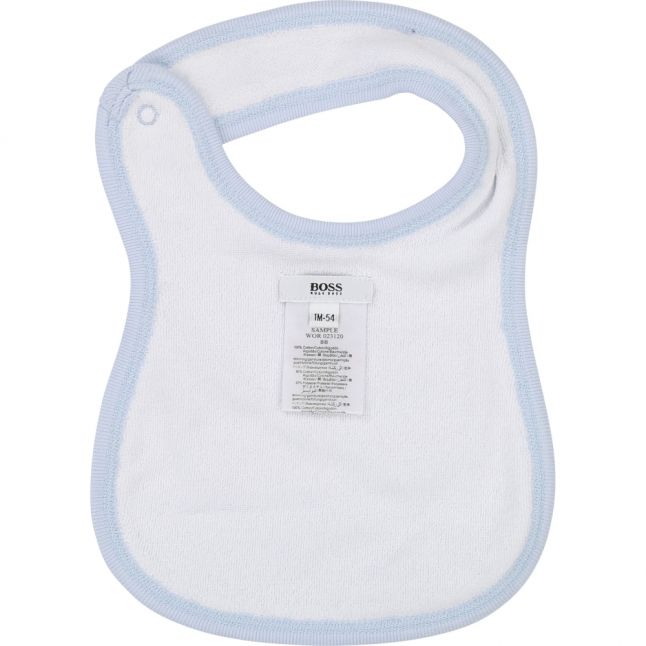 Baby Pale Blue Newborn Bodysuit Bib & Hat