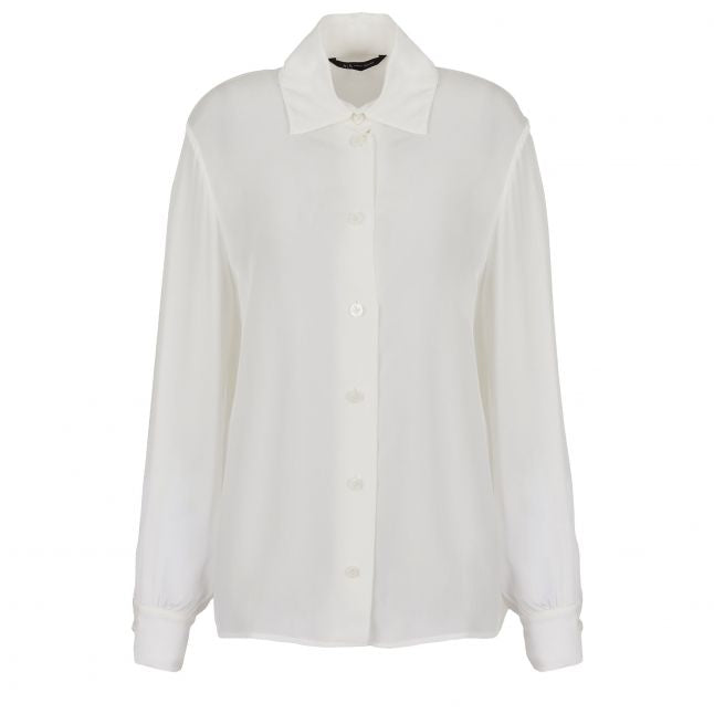 Womens Cream Dressy Blouse