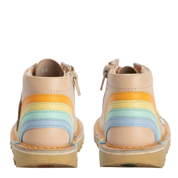 Infant Beige Hi Rainbow Boots