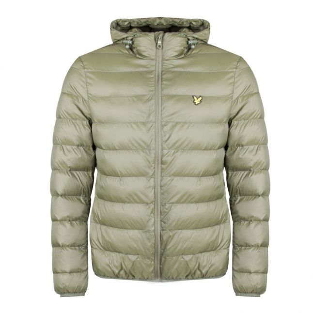 Mens Woodland Green Branded Light Padded Jacket