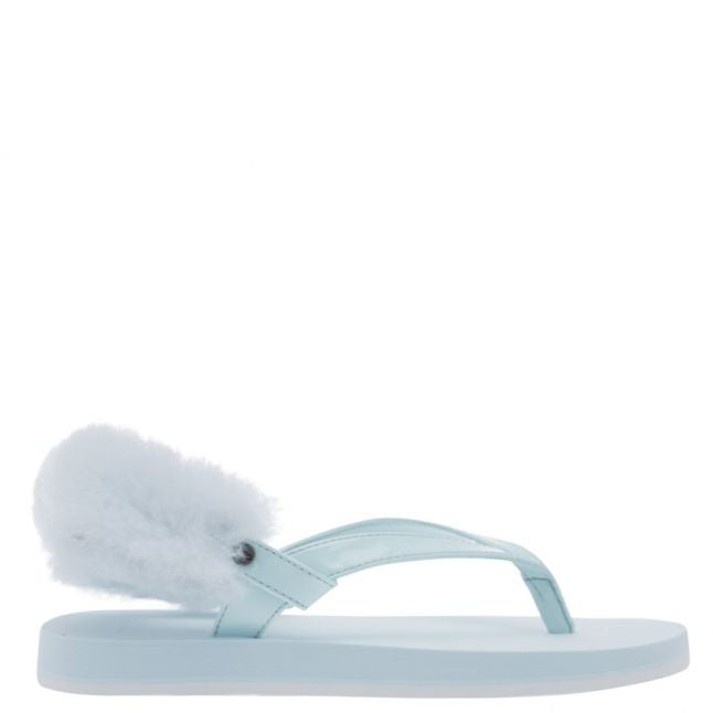 Kids Aqua LaaLaa Fluff Flip Flops (12-2UK)