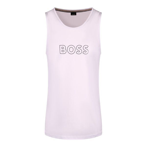 Mens BOSS White Tank Top