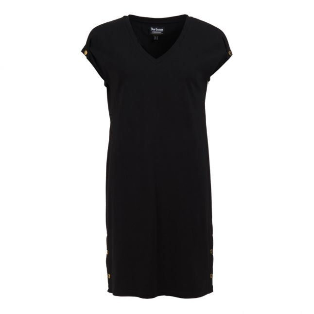 Womens Black Pitch Dress