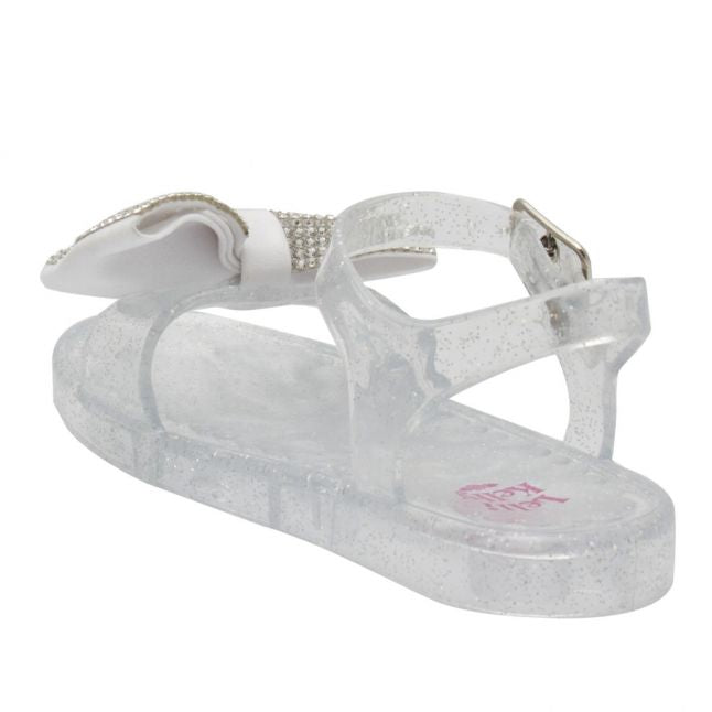 Baby Clear Glitter Dalia Bow Sandals (22-27)