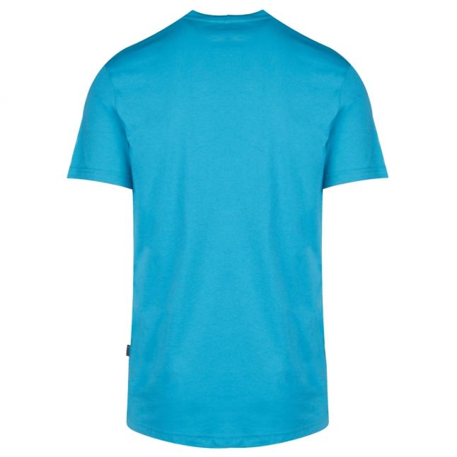 Mens Turqouise Beach Big Logo S/s T Shirt