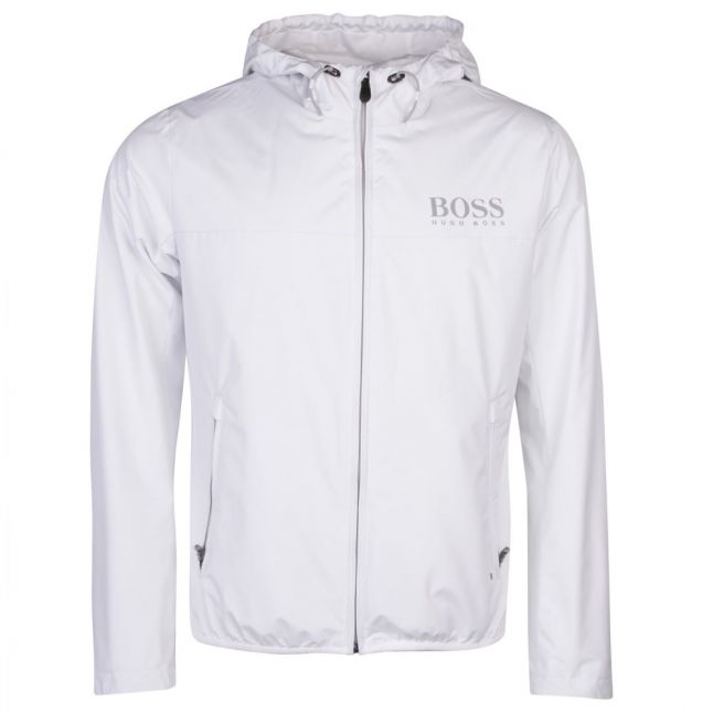 Athleisure Mens White Jeltech Hooded Jacket