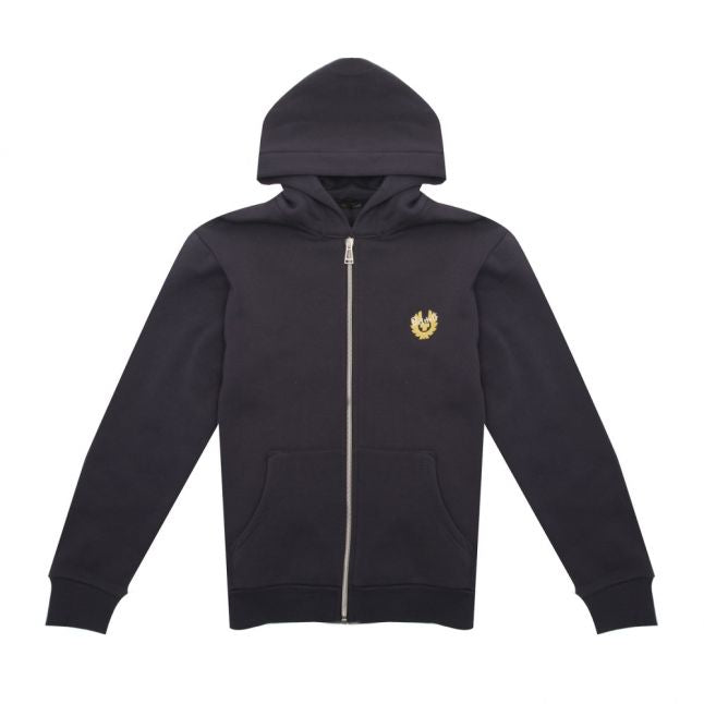 Boys Deep Navy Kingley Hooded Zip Sweat Jacket