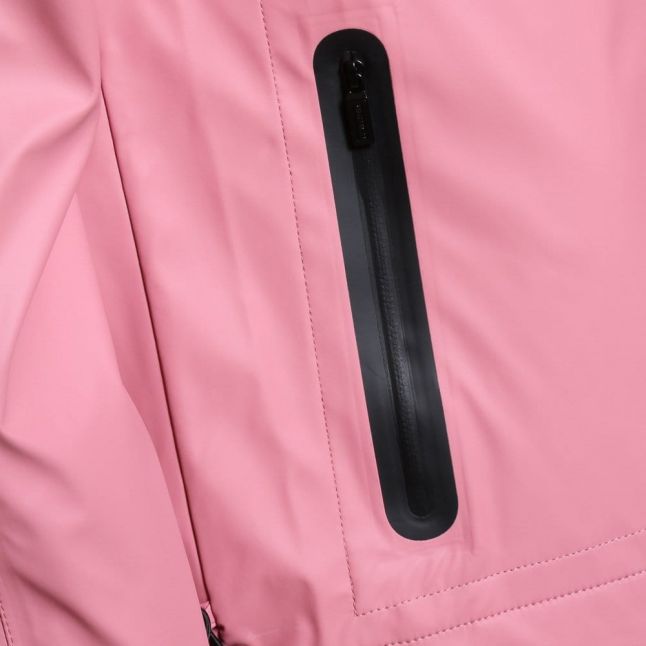 Womens Rhodonite Pink Rubberised Windcheater Jacket