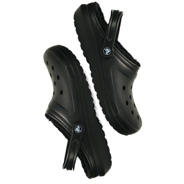 Womens Black/Black Classic Lined Clog