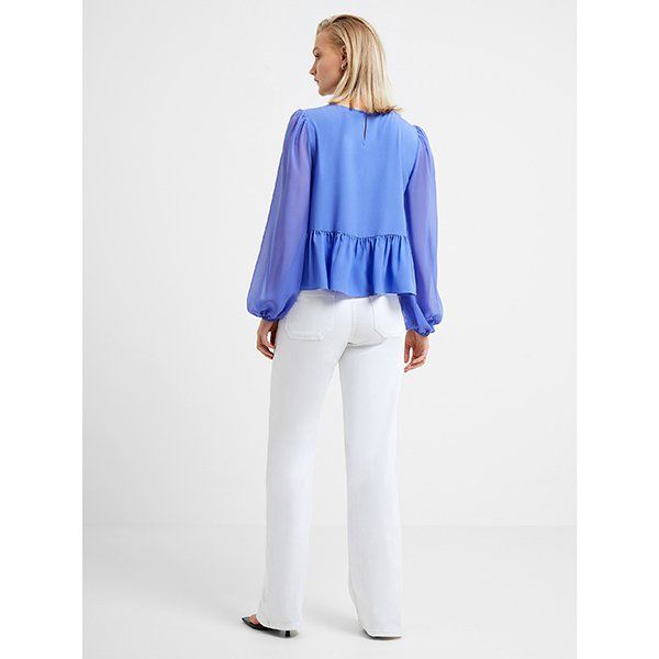 Womens Baja Blue Georgett Peplum Top