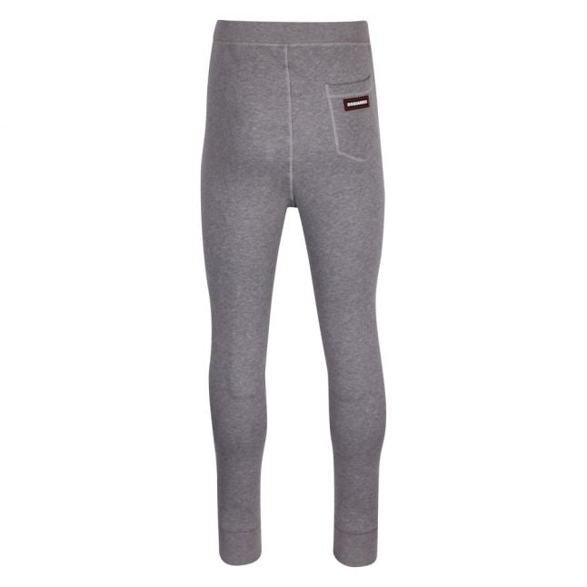 Mens Grey Branded Tab Sweat Pants