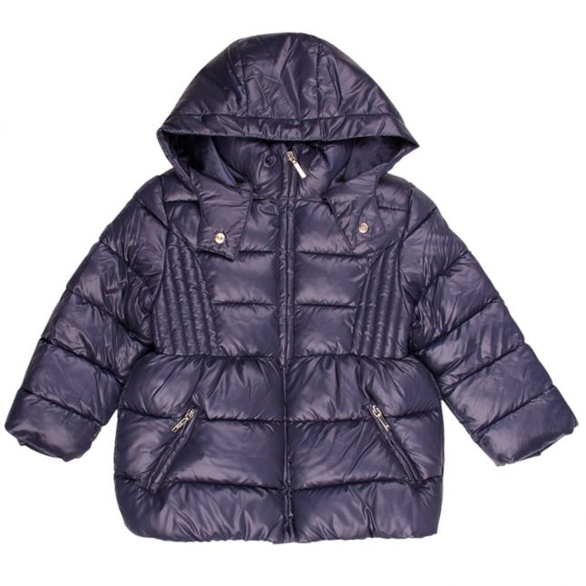 Girls Navy Padded Jacket