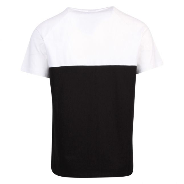 Mens Black/White Colourblock S/s T Shirt