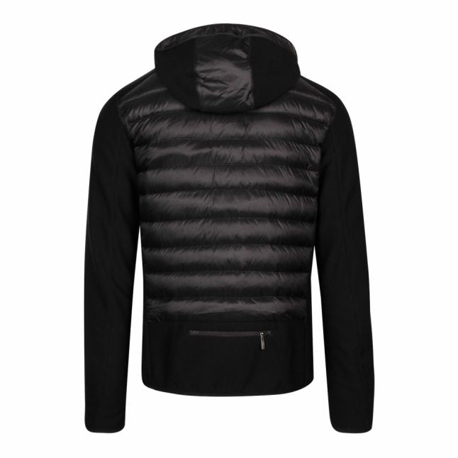 Mens Black Nolan Light Padded Hooded Jacket