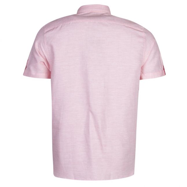 Mens Coral  Peeze Linen S/s Shirt