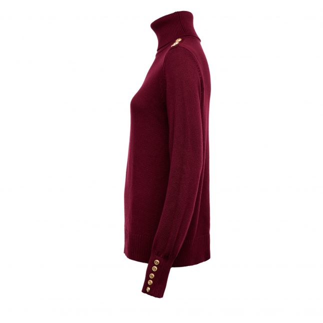 Womens Wine Chamonix Roll Neck Knit