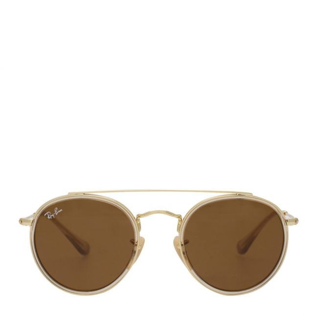 Junior Gold RJ9647S Round Double Bridge Sunglasses