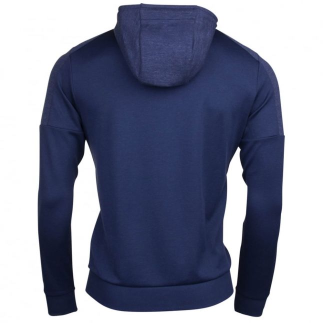 Athleisure Mens Navy Saggy Hooded Zip Sweat Top