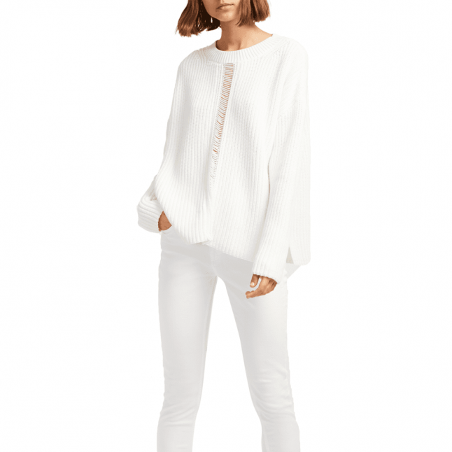 Womens Summer White Roche Mozart Knits Jumper